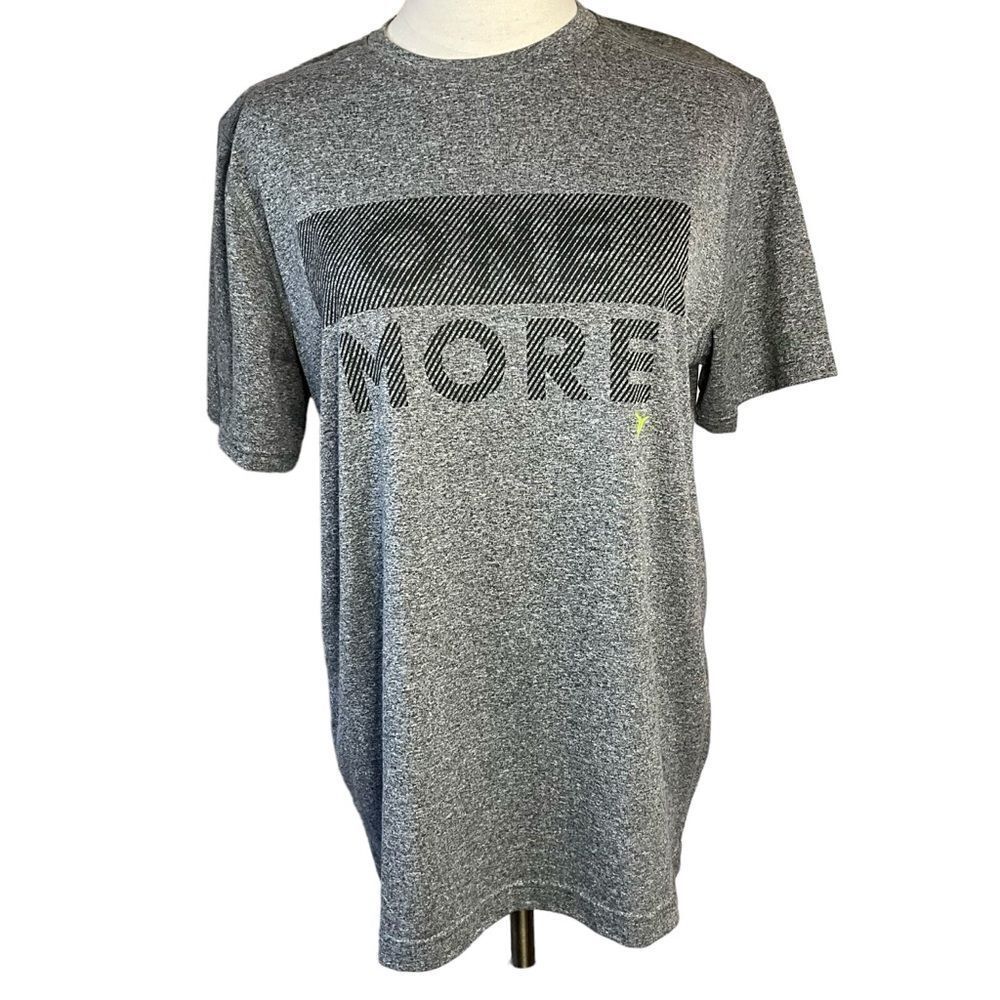 Old Navy Active T-Shirt Gray and Black Unisex Size M
